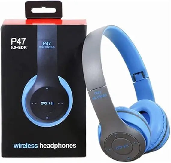 Stereo P47 Headset 5.0 Bluetooth Headset Folding Series Wireless Sports Game Headset for iPhone XiaoMi