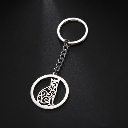 Men's And Women's Stainless Steel Key Chain