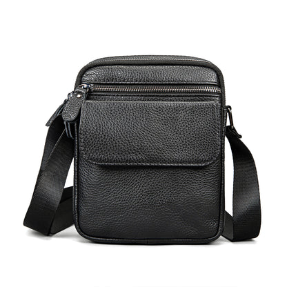 Men's First Layer Cowhide Crossbody Genuine Leather Bag