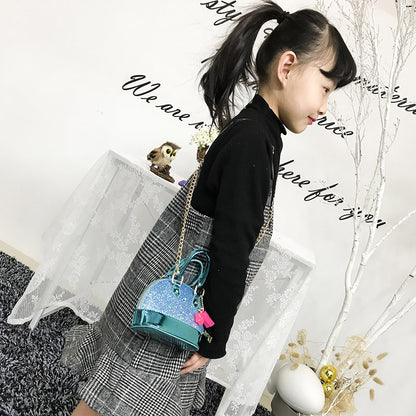 Mini Cute Shell Shoulder Bag Kids All-Match Key Coin Purse Cartoon Lovely Messenger Bag little girls present