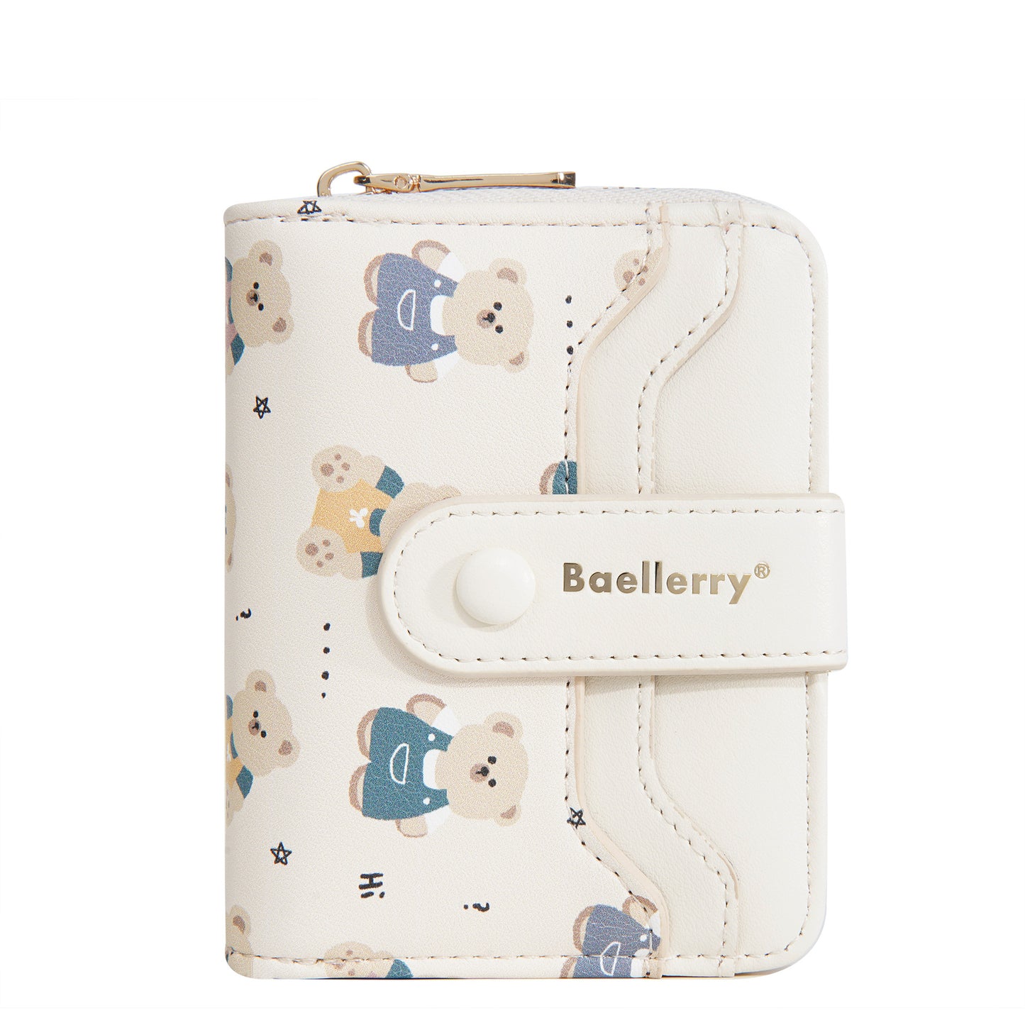 Short Little Bear Cartoon Printed Women's Wallet