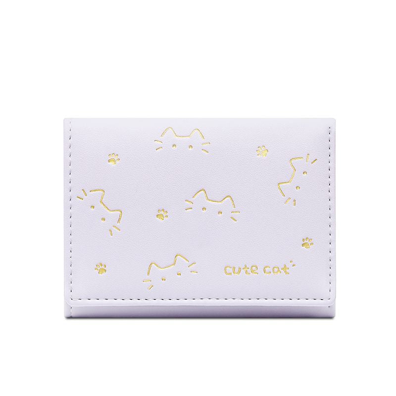 New Short Folding Small Wallet Women's Niche