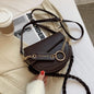 Fashion Retro Shoulder Bag Semicircle Saddle Bag Female Messenger Bag