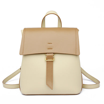 Women's Trendy Pu Soft Leather Backpack With Large Capacity