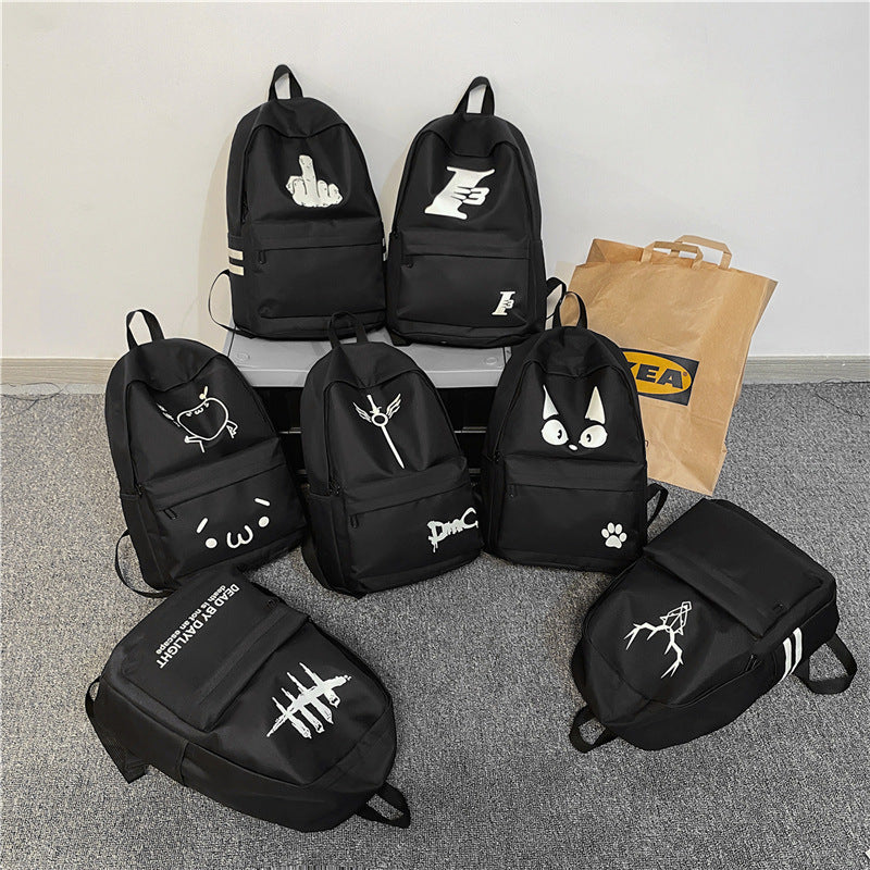 Luminous Backpack Men's High-grade Early The Campus Of Middle School