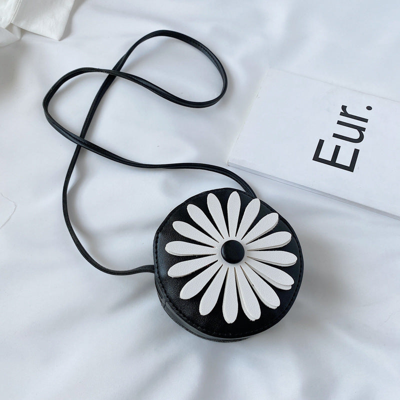 Flower shoulder bag children's coin purse