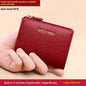 Soft Cowhide Cardholder Women's Short Genuine Leather Coin Purse