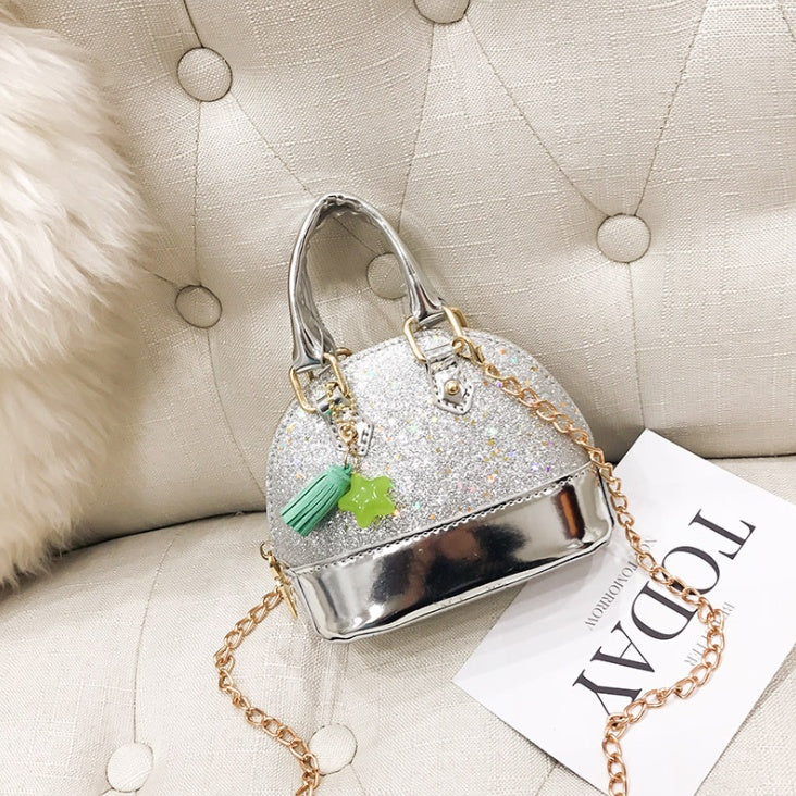 Mini Cute Shell Shoulder Bag Kids All-Match Key Coin Purse Cartoon Lovely Messenger Bag little girls present