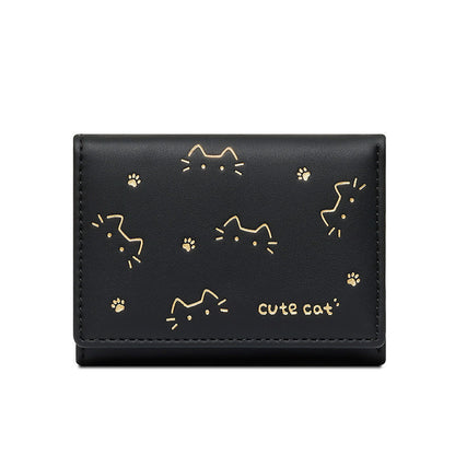 New Short Folding Small Wallet Women's Niche