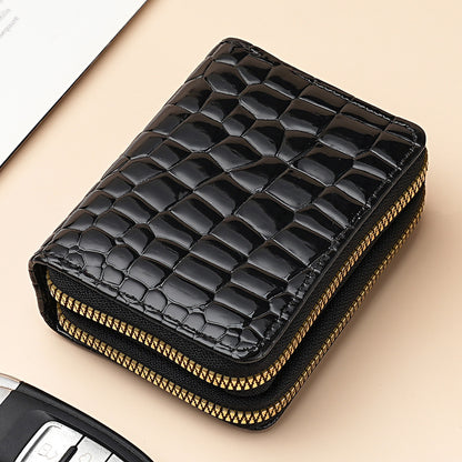 Large Capacity Card Sleeve Zipper Coin Purse For Women