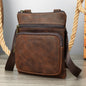 Crazy Horse Leather Outdoor Retro Leisure Crossbody Bag