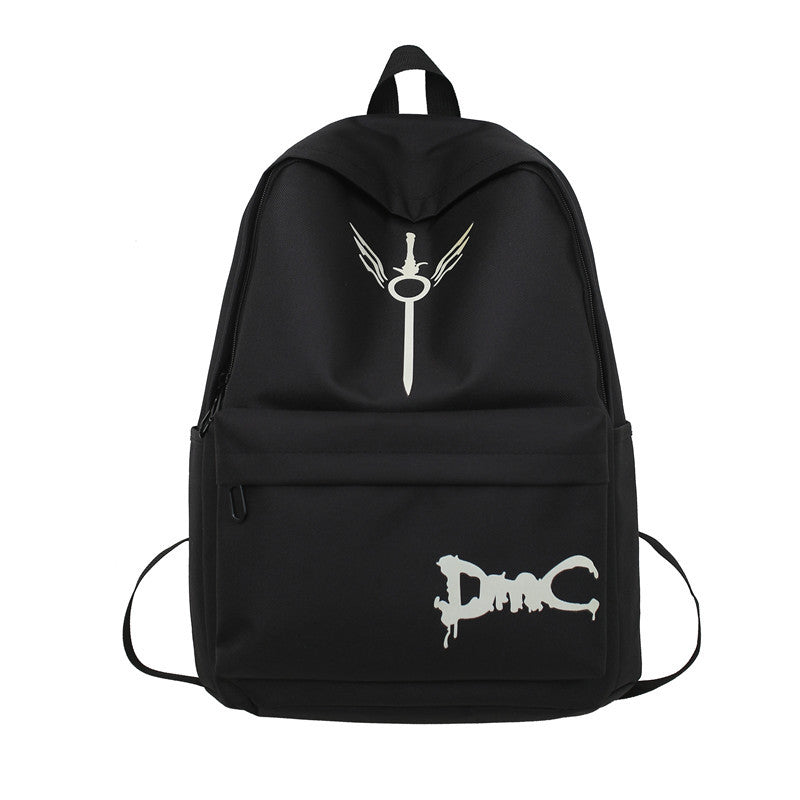 Luminous Backpack Men's High-grade Early The Campus Of Middle School