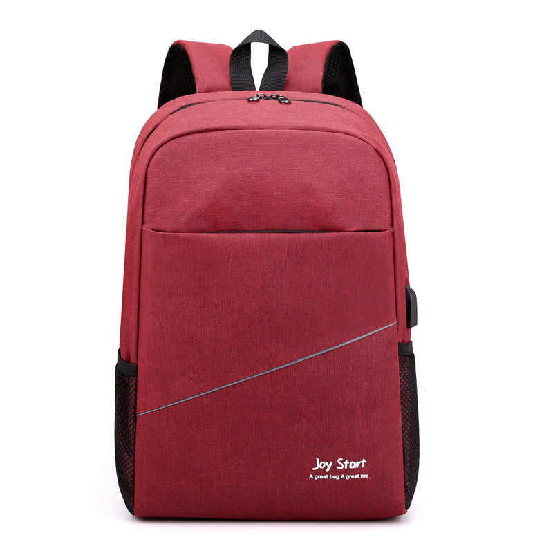 Men's Commuter Schoolbag Men's College Student Men's Large Capacity Oxford