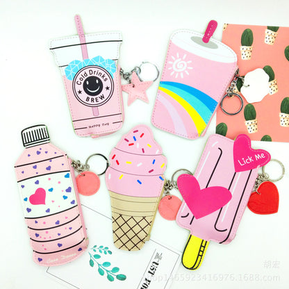 Korea cute popsicle ice cream Mini Purse beverage creative children change bag hand bag