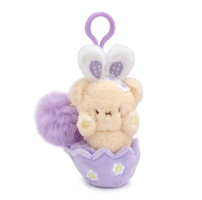 Eggshell Bear Plush Backpack Pendant Doll Toy Key Hanging Buckle Hanging Decoration