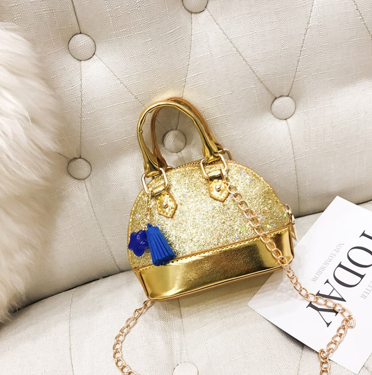 Mini Cute Shell Shoulder Bag Kids All-Match Key Coin Purse Cartoon Lovely Messenger Bag little girls present