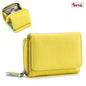 Women's Leather Tri-fold Mini RFID Wallet Large Capacity Storage Bag