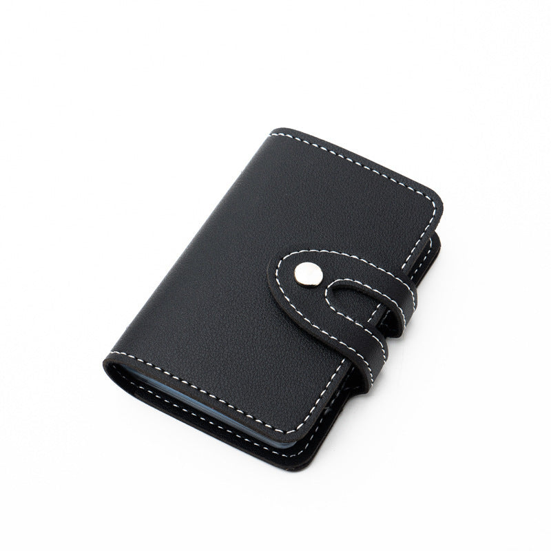 Men And Women Light-weight Thin Simple Leather Document Package