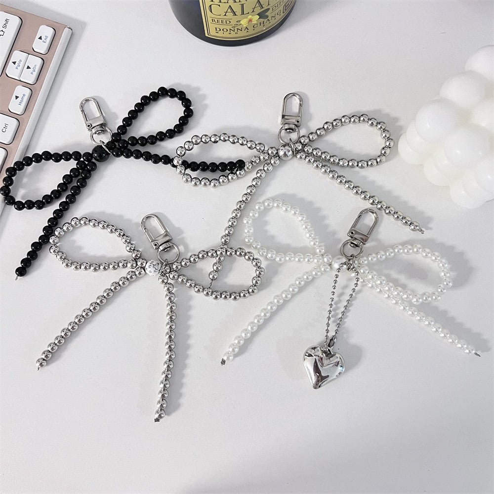Ins Style Pearl Cute Bow Pearl Bag Pendant