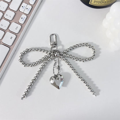 Ins Style Pearl Cute Bow Pearl Bag Pendant