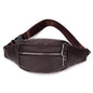 Genuine Leather Men's Belt Bag First Layer Cowhide Multi-functional Crossbody