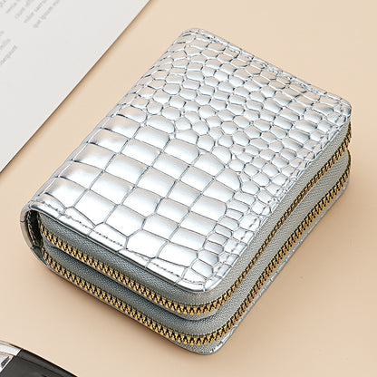 Large Capacity Card Sleeve Zipper Coin Purse For Women