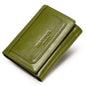 Multi-slot Men's Zipper Bag Genuine Leather Multi-color Coin Purse