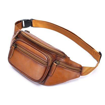 Leather Personality Fashion Men's Chest Bag