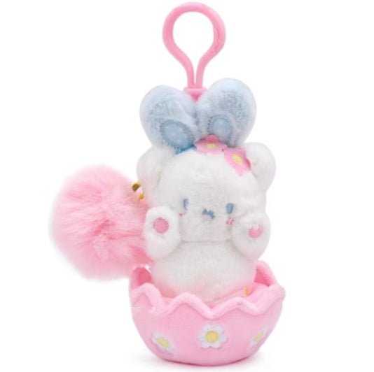 Eggshell Bear Plush Backpack Pendant Doll Toy Key Hanging Buckle Hanging Decoration