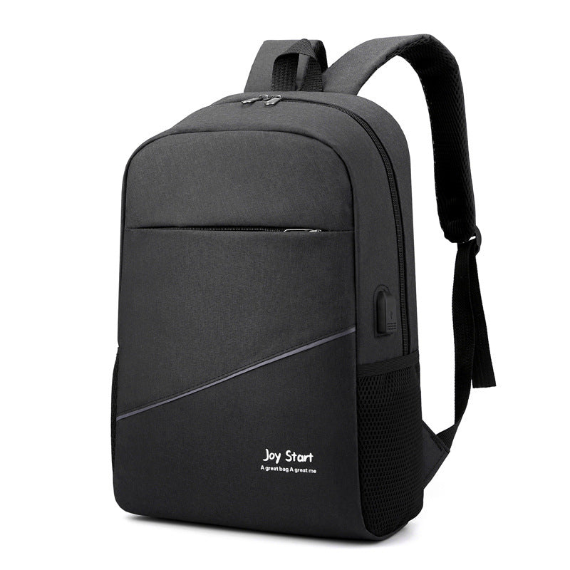 Men's Commuter Schoolbag Men's College Student Men's Large Capacity Oxford