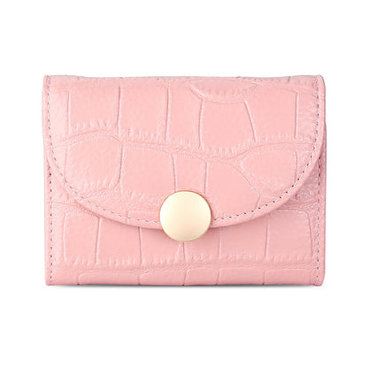 Cowhide Compact Multi-functional Small Wallet