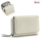 Women's Leather Tri-fold Mini RFID Wallet Large Capacity Storage Bag