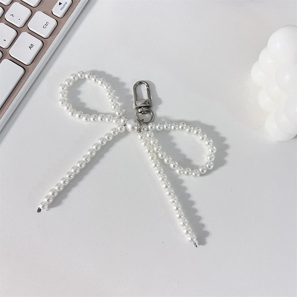 Ins Style Pearl Cute Bow Pearl Bag Pendant