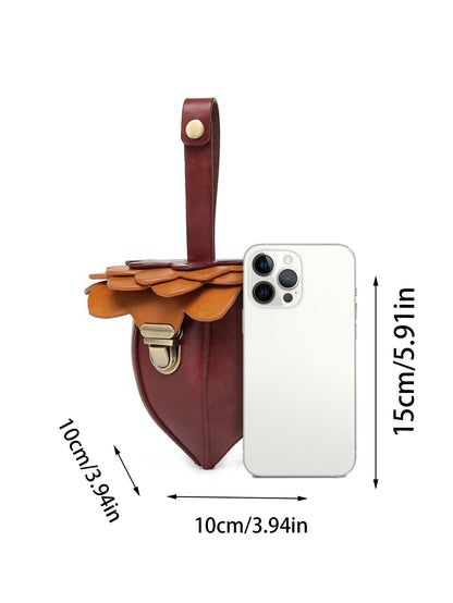 Acorn Shaped Creative Fun And Personality Lipstick Pack Pu Wallet