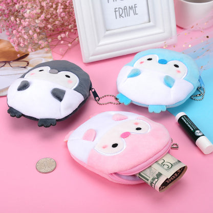 Penguin Plush Coin Purse Data Cable Pack