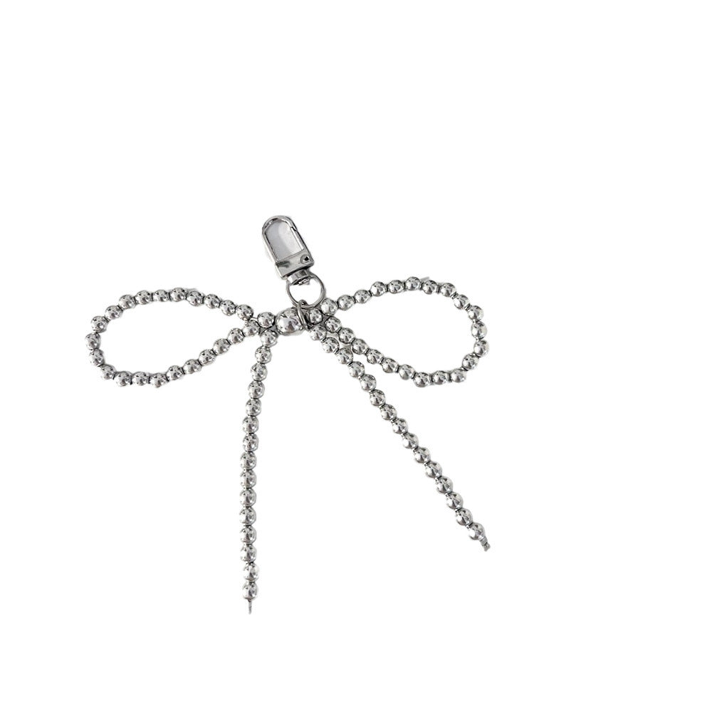 Ins Style Pearl Cute Bow Pearl Bag Pendant