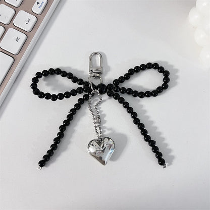 Ins Style Pearl Cute Bow Pearl Bag Pendant