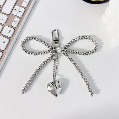 Ins Style Pearl Cute Bow Pearl Bag Pendant