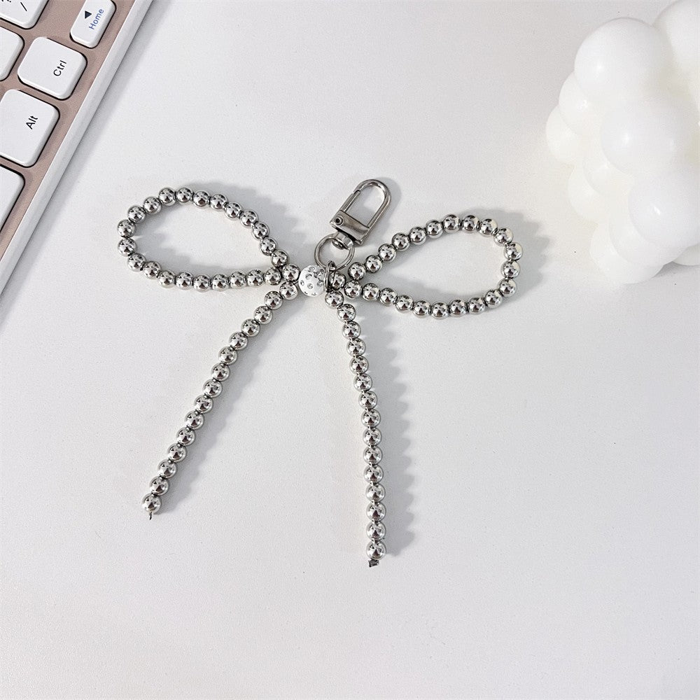 Ins Style Pearl Cute Bow Pearl Bag Pendant