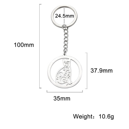 Men's And Women's Stainless Steel Key Chain