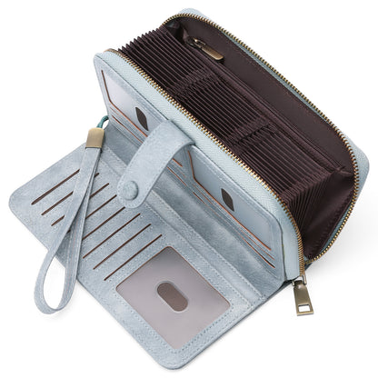 Expanding Card Holder Women's Long Wallet Passport Bag