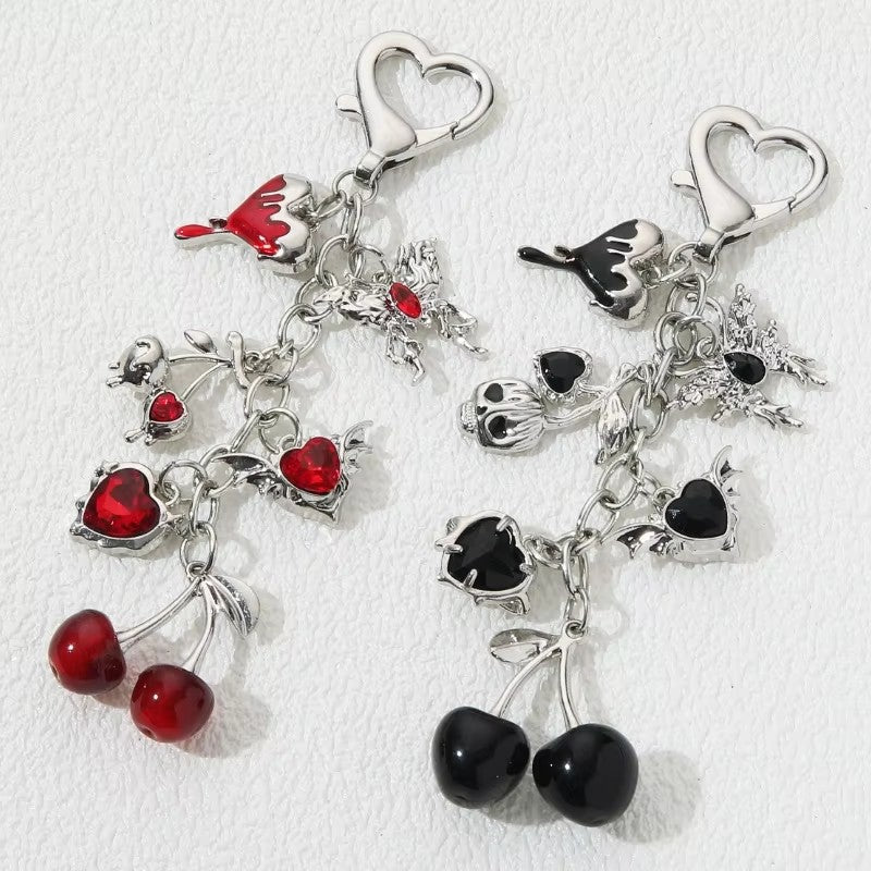 French Ribbon Bowknot Alloy Key Ring