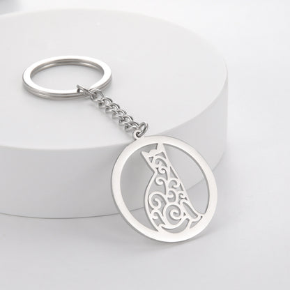 Men's And Women's Stainless Steel Key Chain