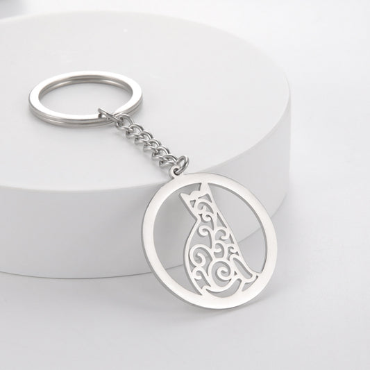 Men's And Women's Stainless Steel Key Chain