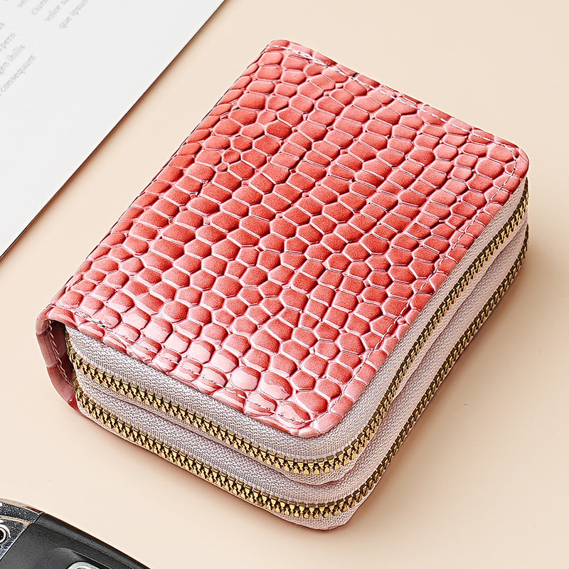 Large Capacity Card Sleeve Zipper Coin Purse For Women