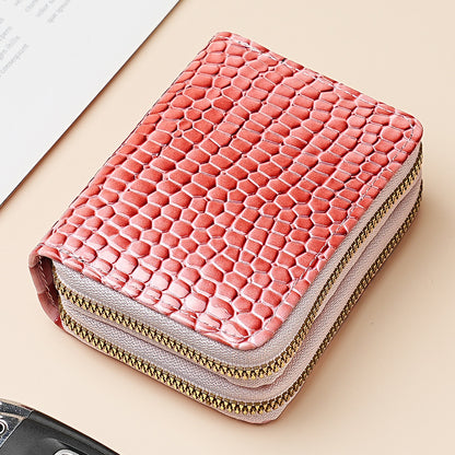Large Capacity Card Sleeve Zipper Coin Purse For Women