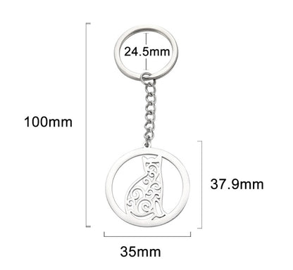 Men's And Women's Stainless Steel Key Chain