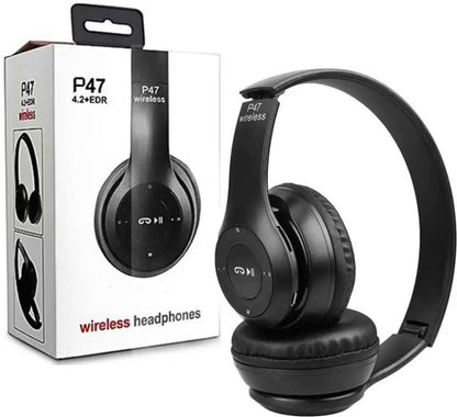 Stereo P47 Headset 5.0 Bluetooth Headset Folding Series Wireless Sports Game Headset for iPhone XiaoMi